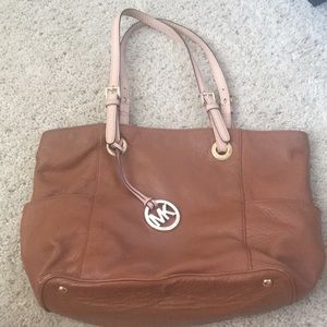 Brown leather Michael Kors bag